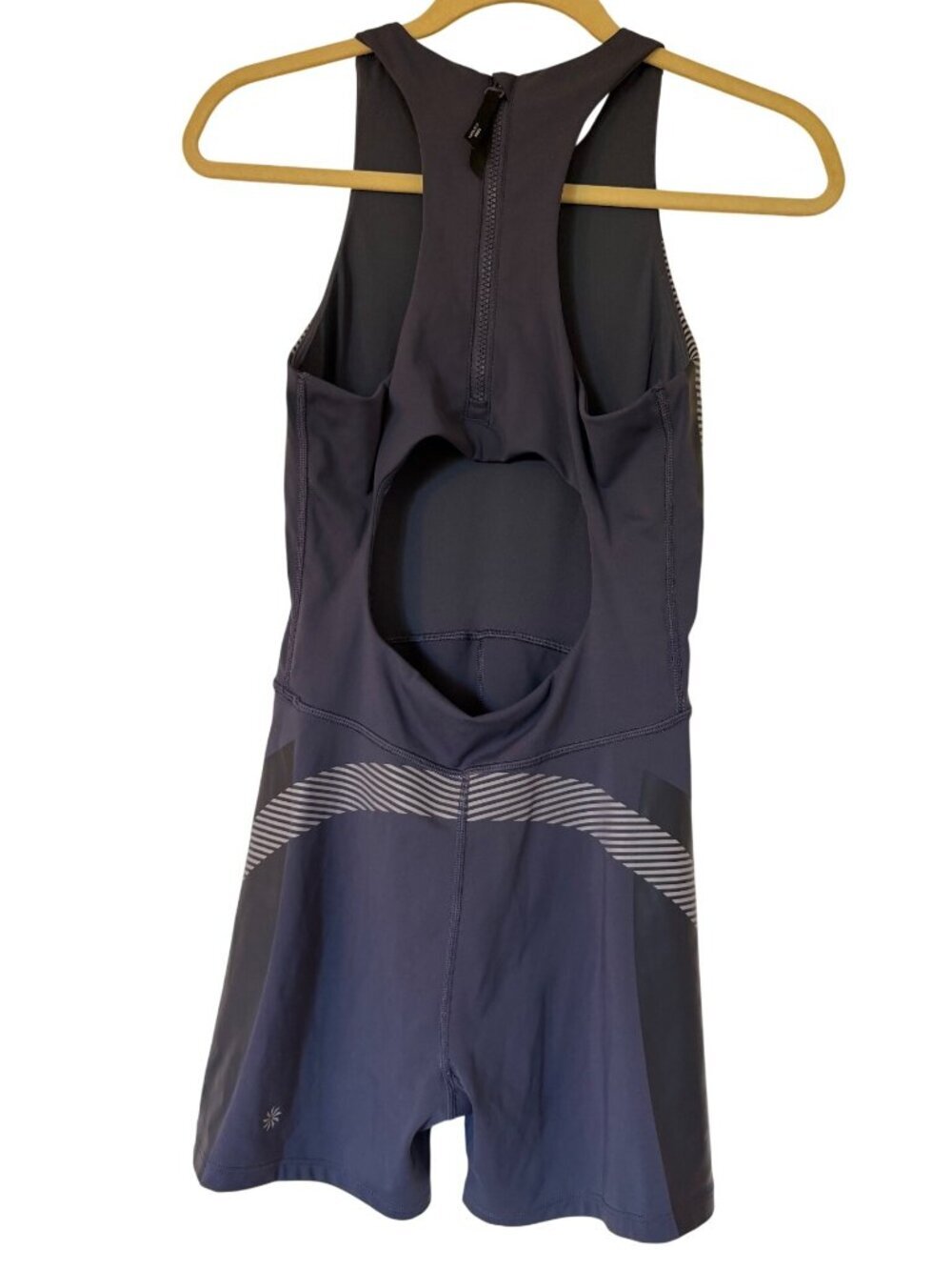 ATHLETA Allyson Felix Legend Bodysuit Romper Size M Blue - Picture 2 of 6